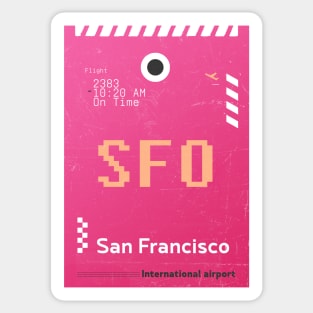 SFO San Francisco design Sticker